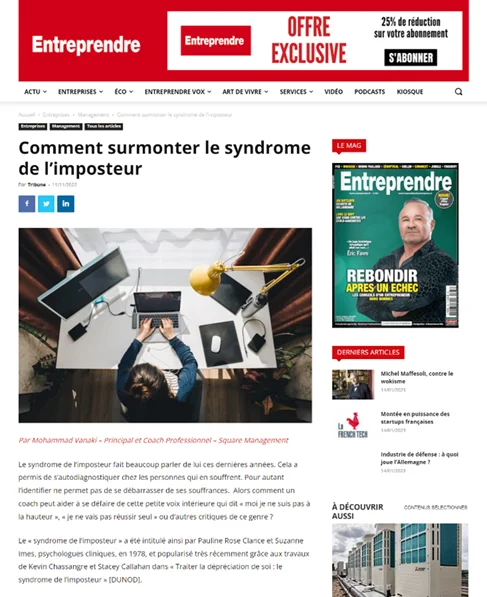Article syndrome imposteur